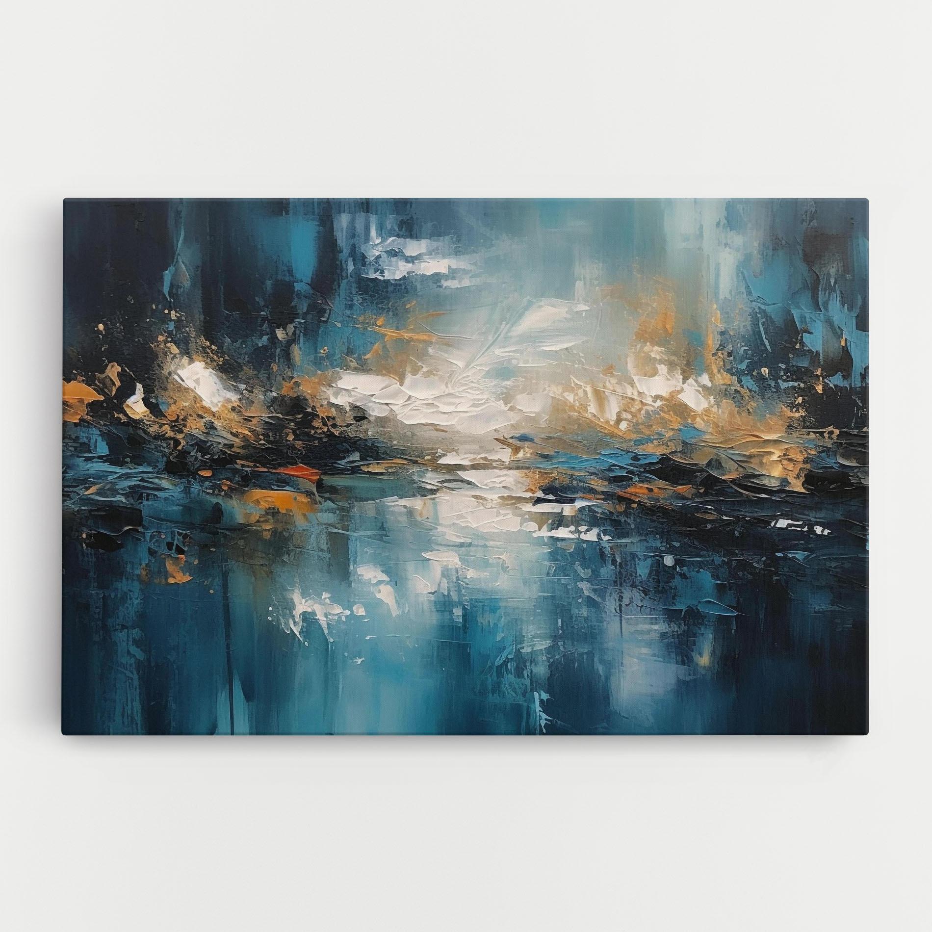 Afiș Modern - Decorativ: Canvas Arta Abstracta Modern Abstract Albastru Artă