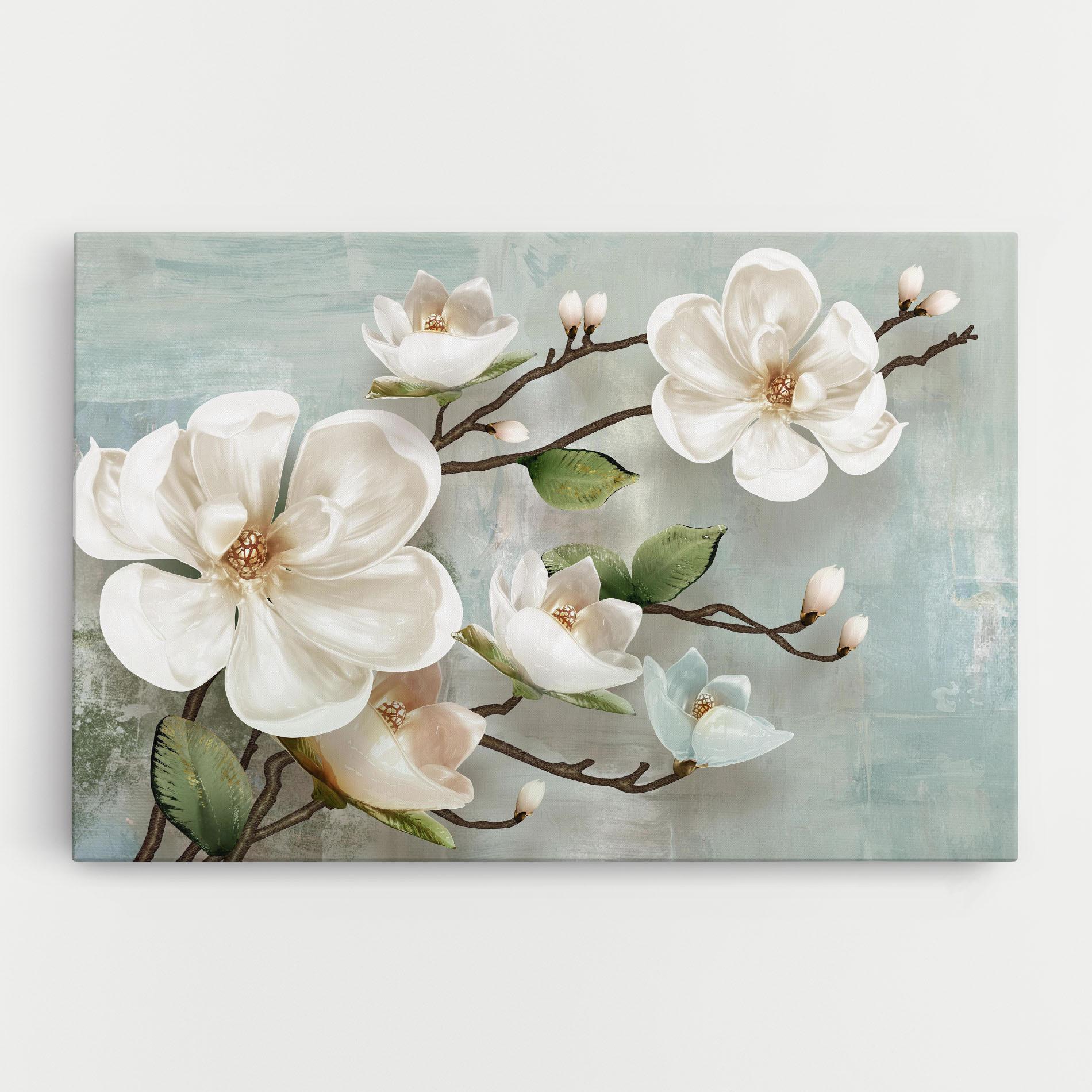 Afiș Modern - Decorativ: Canvas Magnolii Natură Magnolino