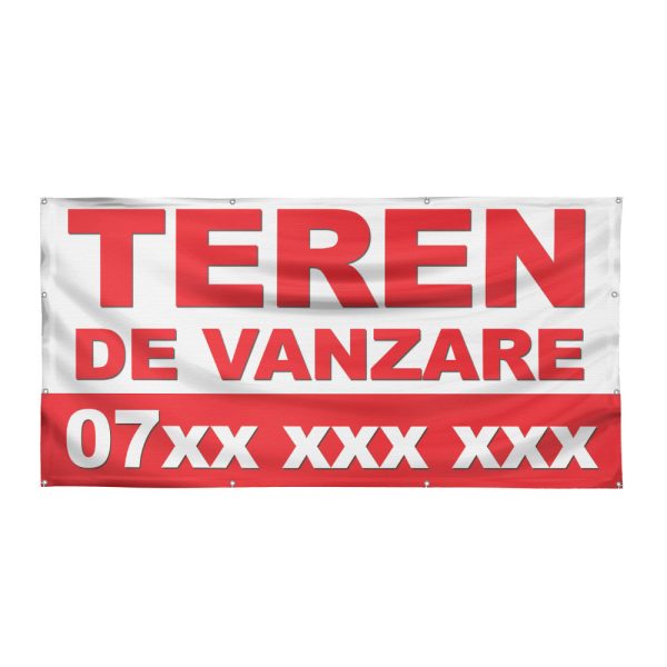 Banner personalizat – Teren de Vanzare
